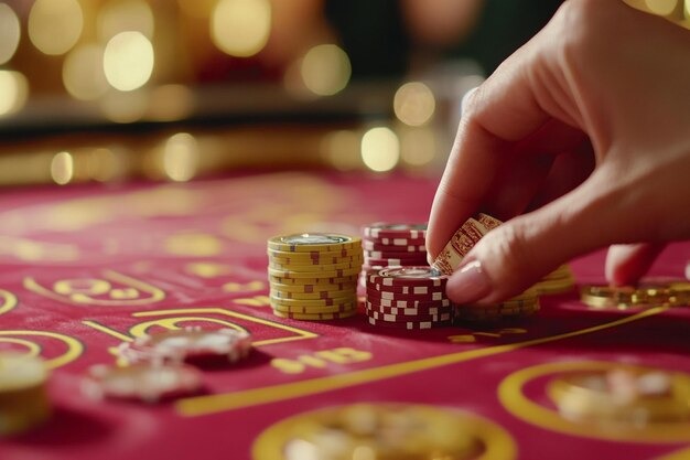 langitqq live dealer table with professional croupier
